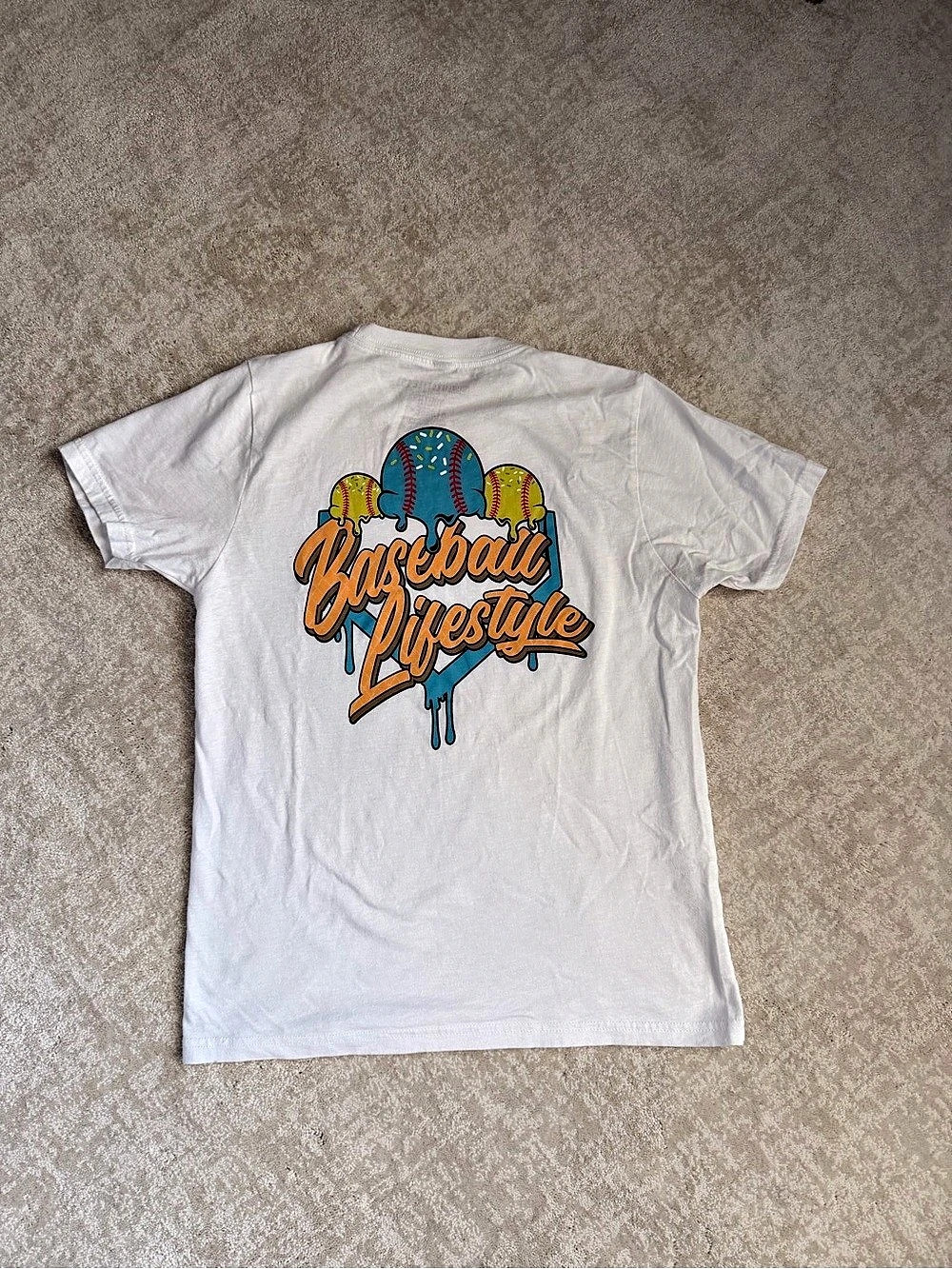 Baseball Lifestyle 101 Boys Youth Large Graphic Tee